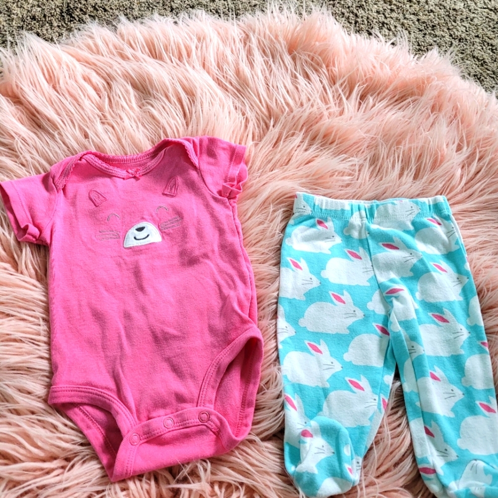 Baby girl bunny outfit